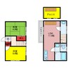テラスハウス若葉B 2LDKの間取り