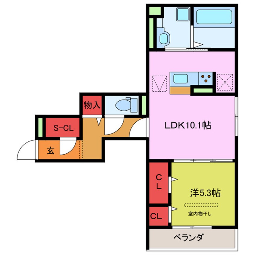 間取図 ビーネ北坂戸