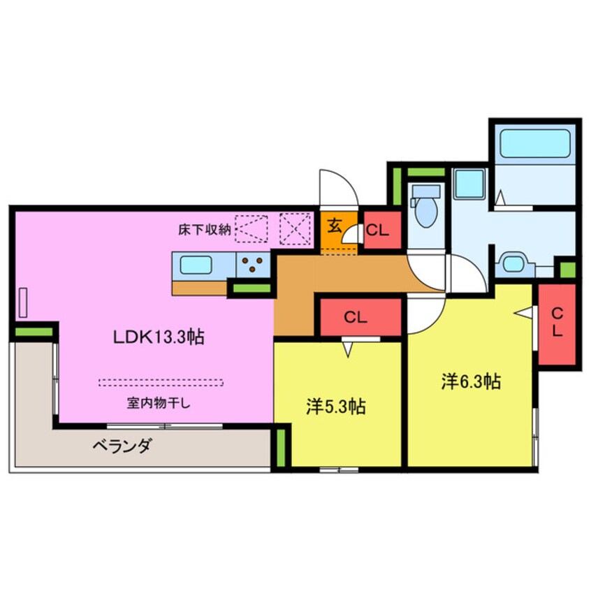 間取図 ビーネ北坂戸
