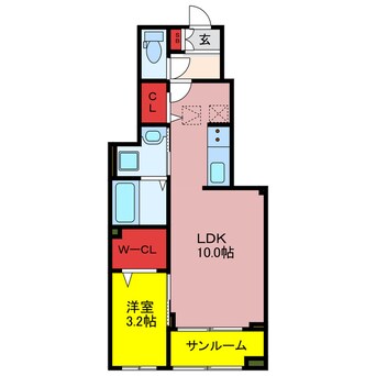 間取図 ソレイユ