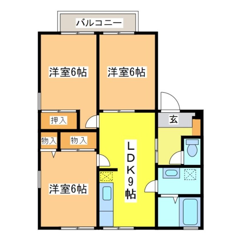 間取図 セジュールシゲモリA