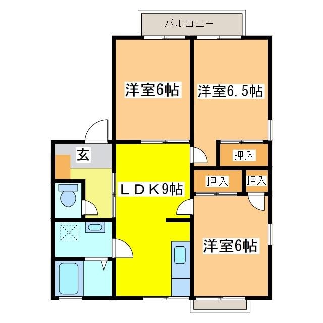 間取り図 セジュールシゲモリA