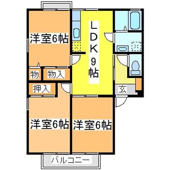 間取図 セジュールシゲモリC