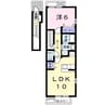 アッティーヴォＣ 1LDKの間取り