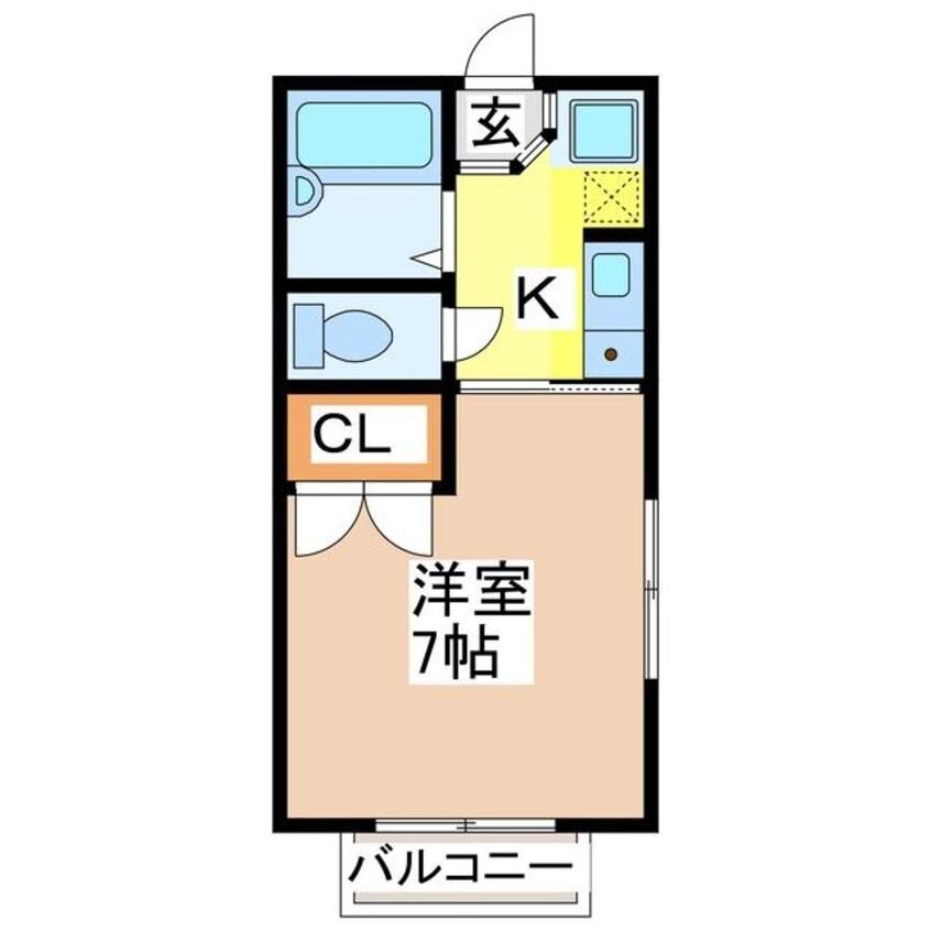 間取図 カナディアンハイツ住田　C