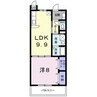 プリムローズ 1LDKの間取り