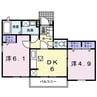 ジェルメＳ 2DKの間取り