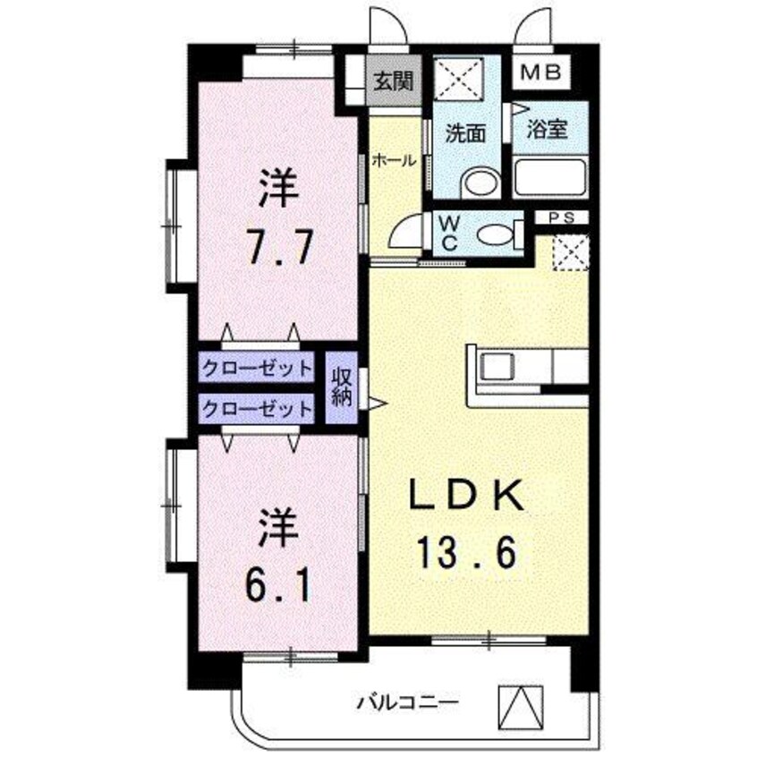 間取図 アルカンシエルＢ