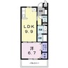 アルカンシエルＢ 1LDKの間取り