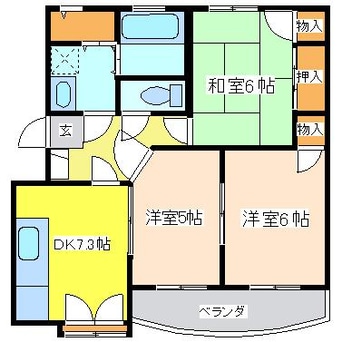 間取図 グランドハイツ小幡