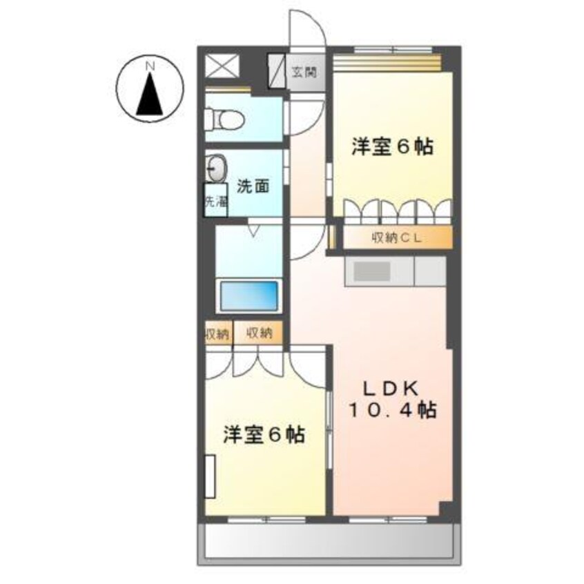 間取図 サン・ソレイユ西条　壱番館