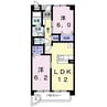 エーデル　ペルレ 2LDKの間取り