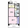 ペスカ　フィオーレ 2Kの間取り