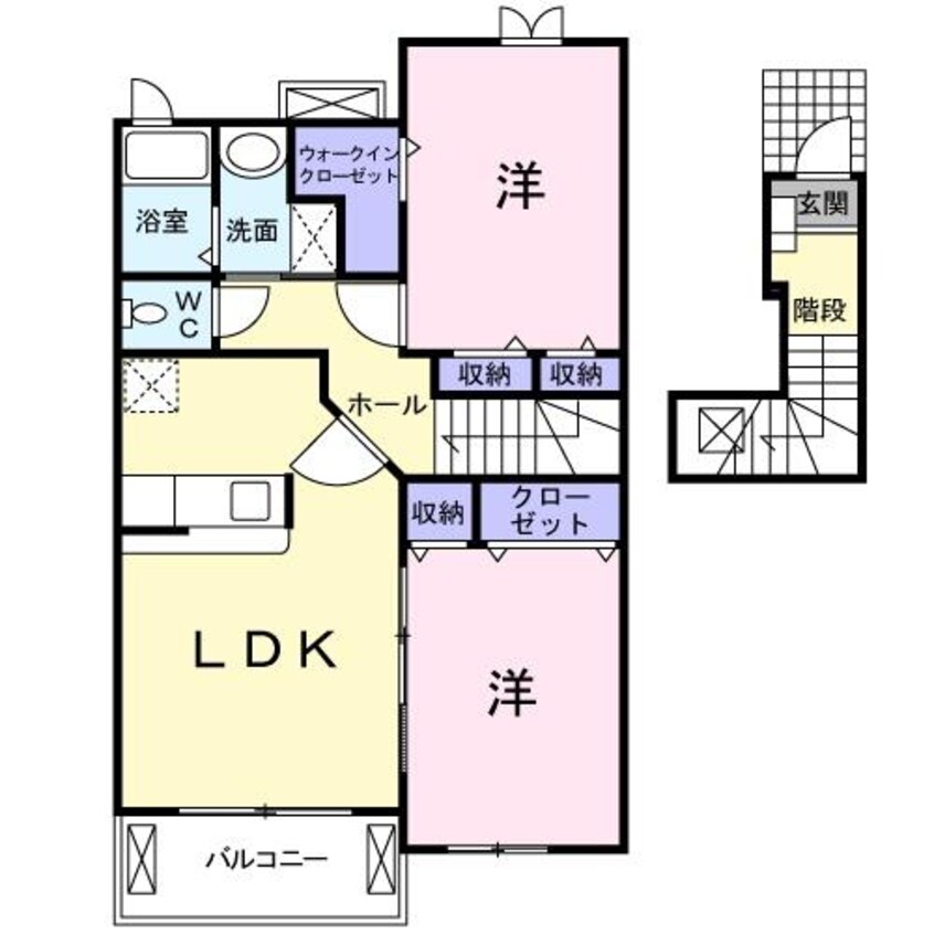 間取図 グリーンハイツＤ