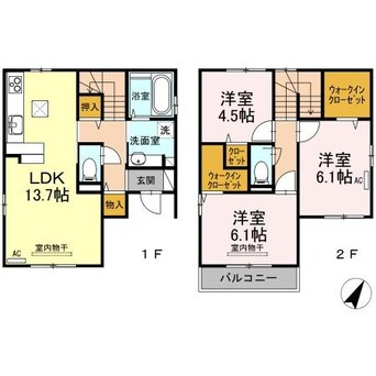 間取図 パインコートＢ棟