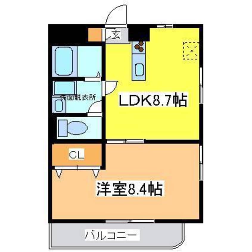 間取図 リヴェール中央