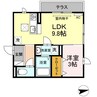 ハイアーク　D 1LDKの間取り