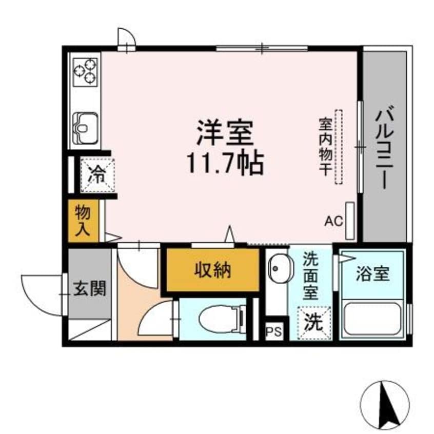 間取図 ハイアーク　E