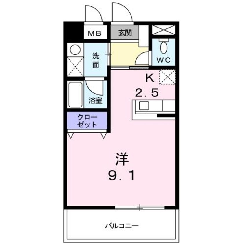 間取図 クイーンズ・コート