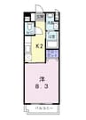 ヴィラ　ルミノーソ　Ａ 1Kの間取り