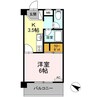 ROSE　HOUSE 1Kの間取り