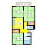 プレジール西棟 3DKの間取り
