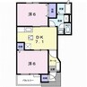 バーシア 2DKの間取り