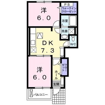 間取図 ヴィヴァーチェ　Ａ