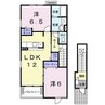 グラン・メゾン　Ｄ 2LDKの間取り