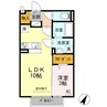 サニーフラット 1LDKの間取り