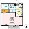 サニーフラット 1Kの間取り