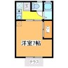 パークハウスA棟 1Kの間取り
