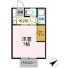 パークハウスA棟 1Kの間取り