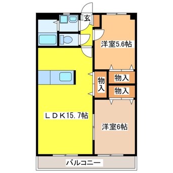 間取図 サンヒルズＩＳＨＩＩ