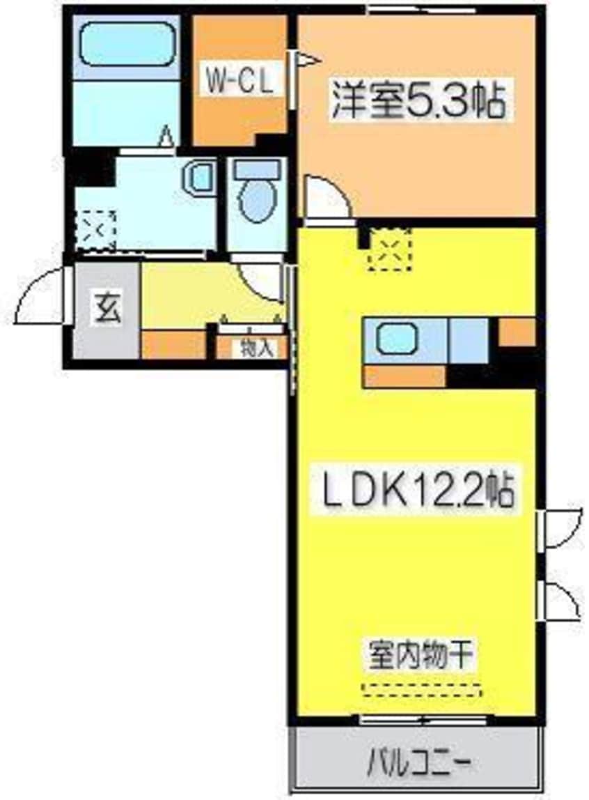 間取図 セントラルタウンコートA