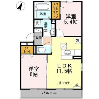 間取図 シャンテピエールII　B棟
