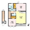 パルル 2LDKの間取り