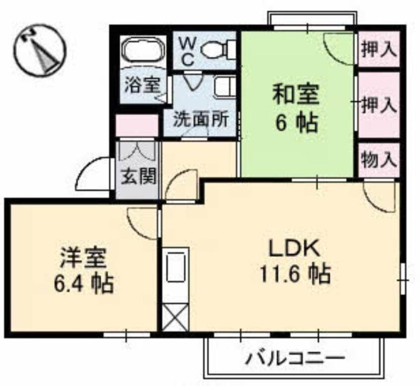 間取図 光ハウス　B棟