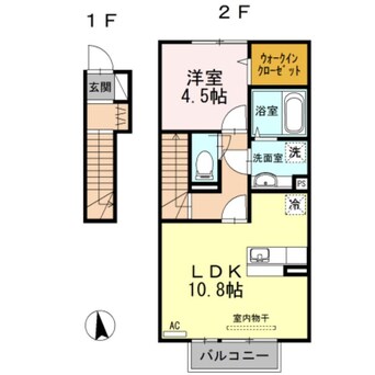 間取図 アクシア・プルミエールI