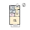 プランタンＡ 1Kの間取り