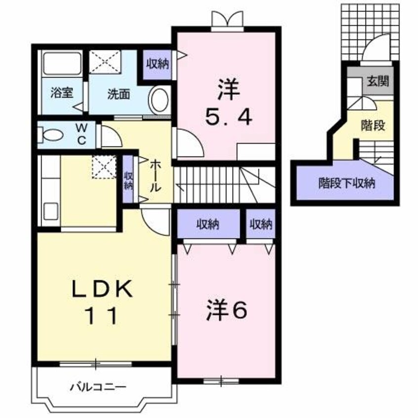 間取図 グリーンハイツＢ