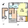 クレール18 1LDKの間取り