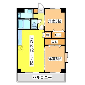 間取図 グランオーク東広島駅前