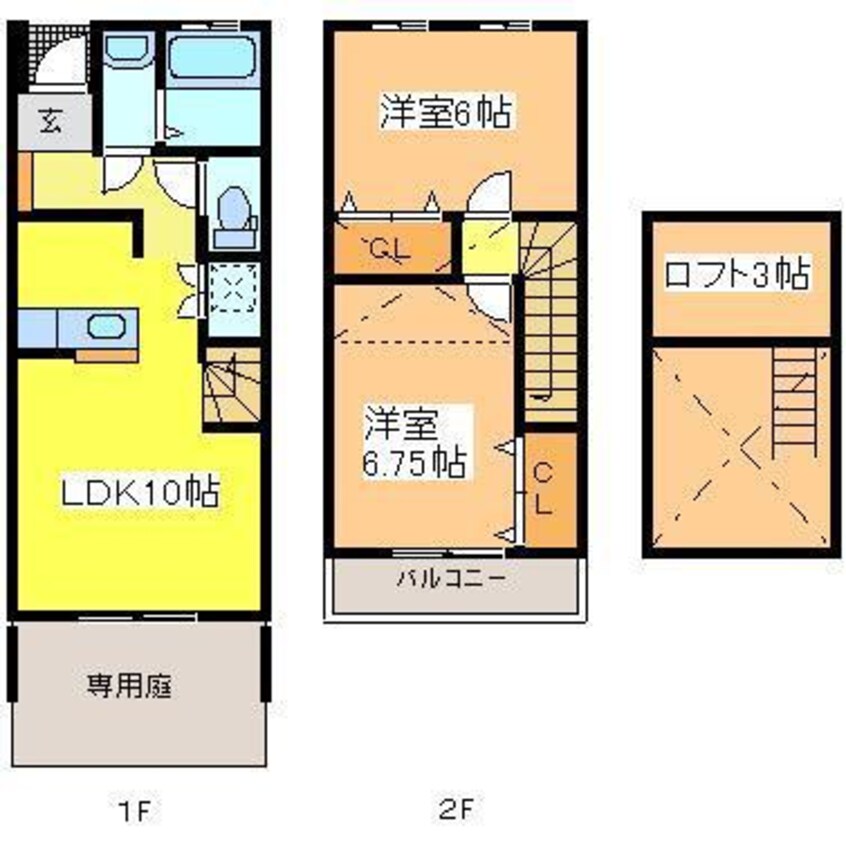 間取図 シャレーコーセイ壱番館