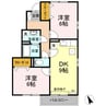 セジュールほんどうＡ棟 2LDKの間取り