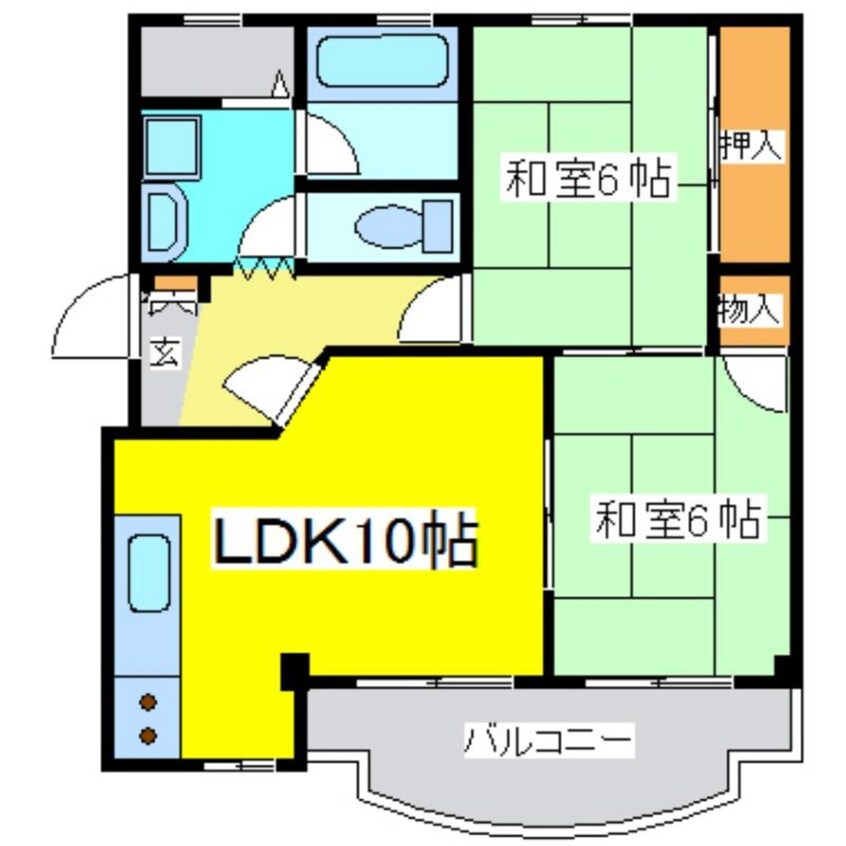 間取図 沖ノ原マンション