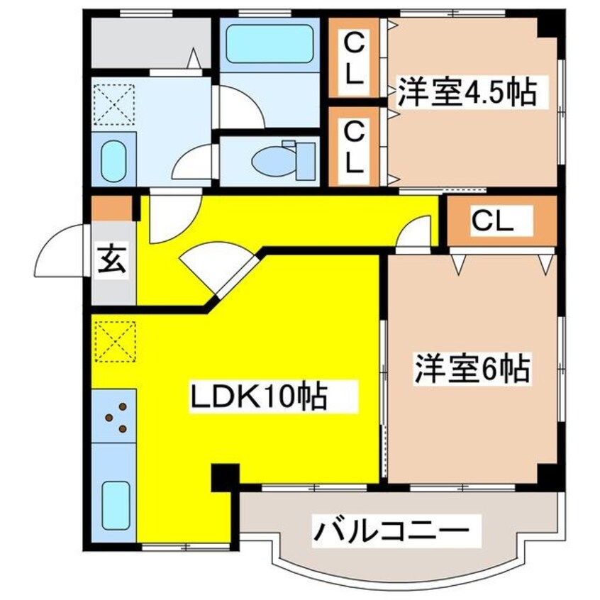 間取図 沖ノ原マンション