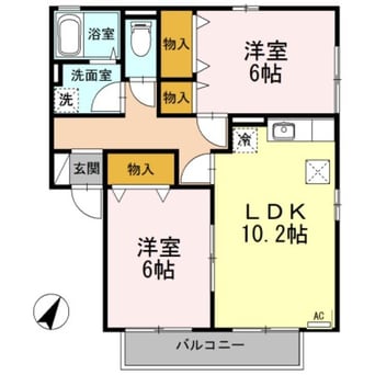 間取図 メゾングロワールB棟