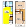 ロータス 2LDKの間取り