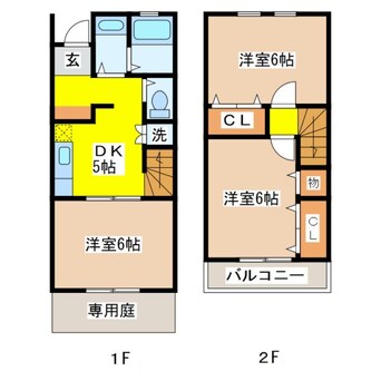 間取図 メゾンド風　壱番館